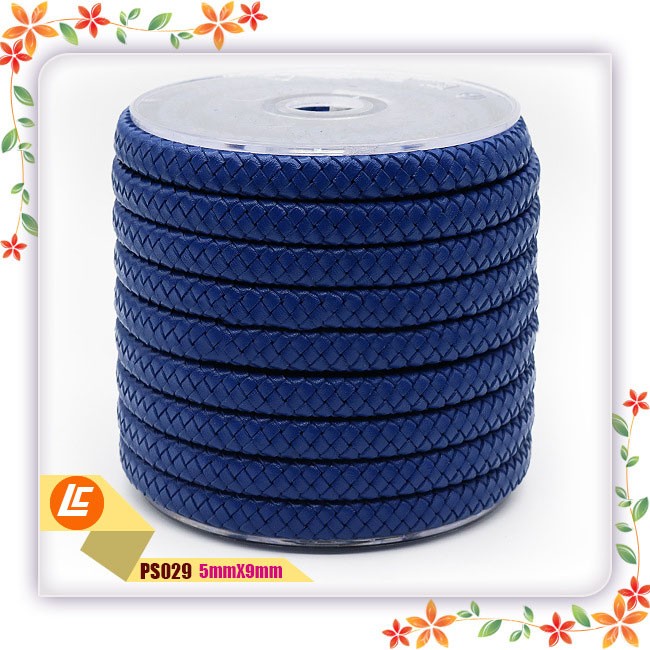 Braided Rope Colored Flat Braided Cowhide Rope Ornament