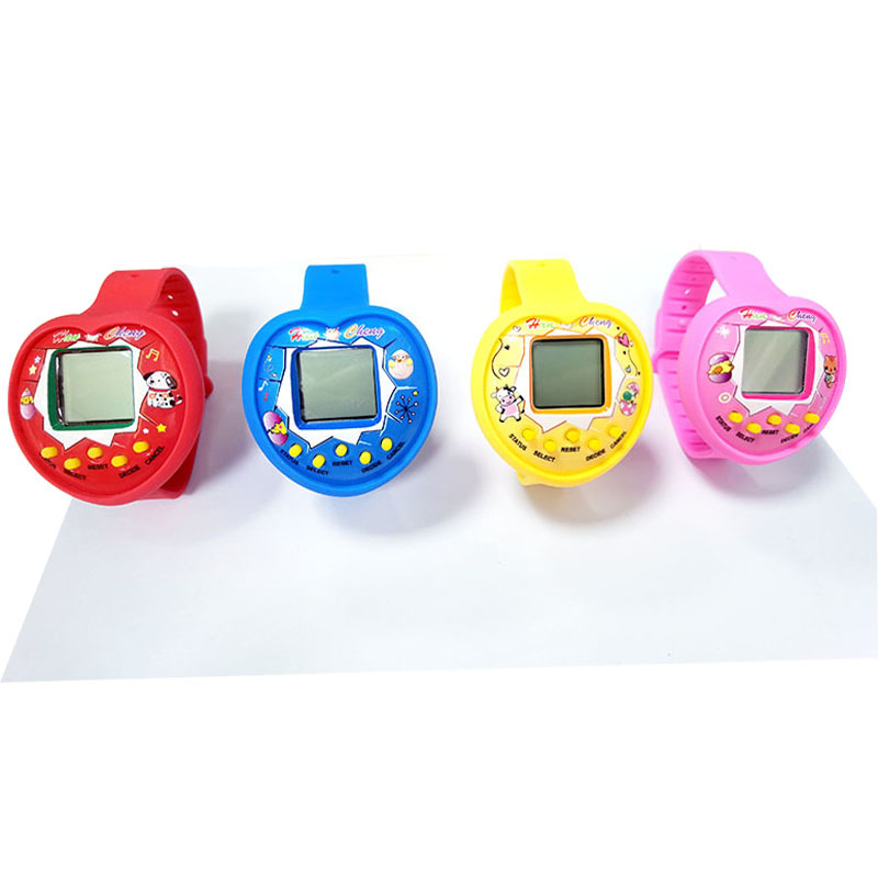 Color Mix Handheld Virtual Pet Game - 168 in 1 Electronic Keychain Toy with Battery