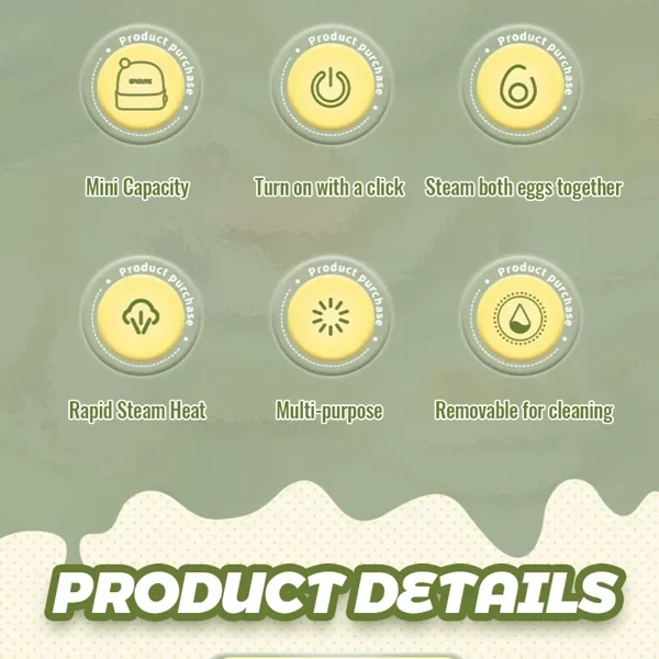 Automatic Power Off Rapid Egg Cooker