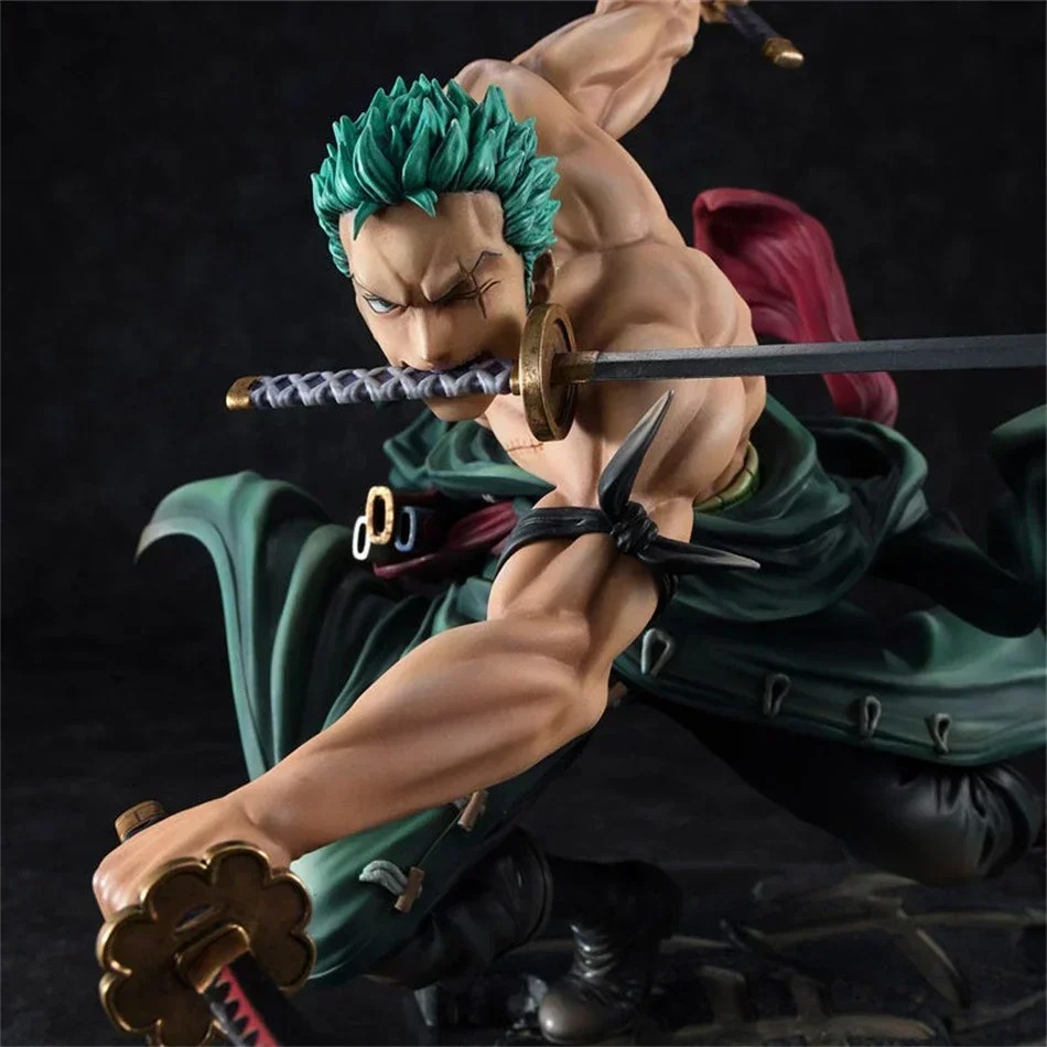 10cm Anime Figure GK Roronoa Zoro Three-blade Sa-maximum Manga Anime Statue