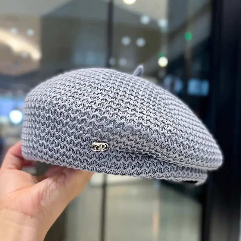 Men's Breathable Pleated Beret Cap