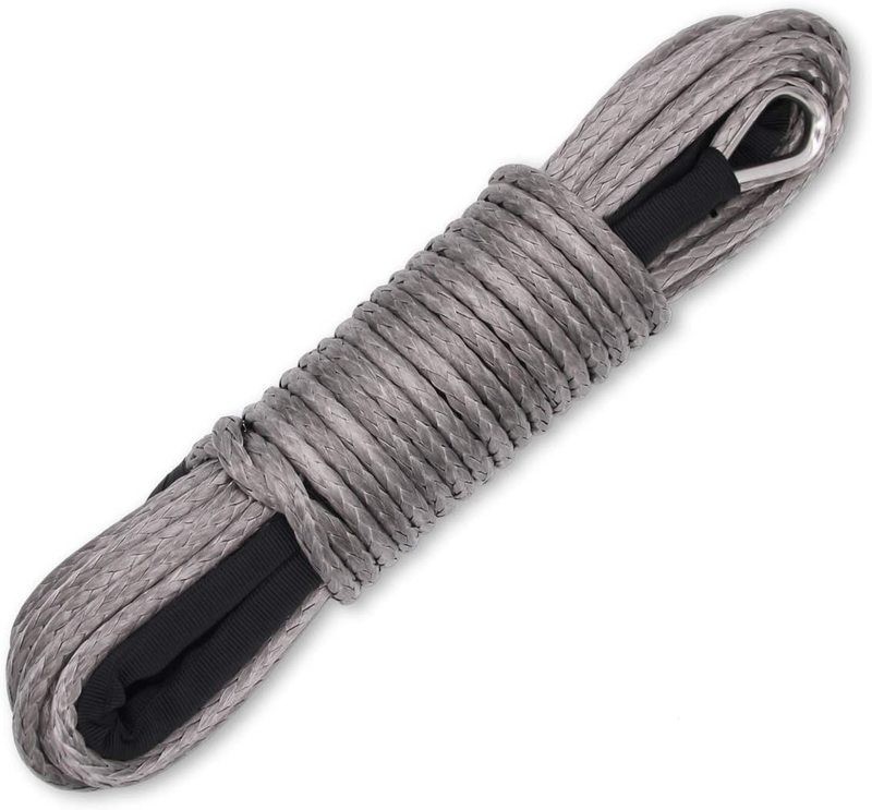 1/4" 50ft Winch Rope Winch Line Cable