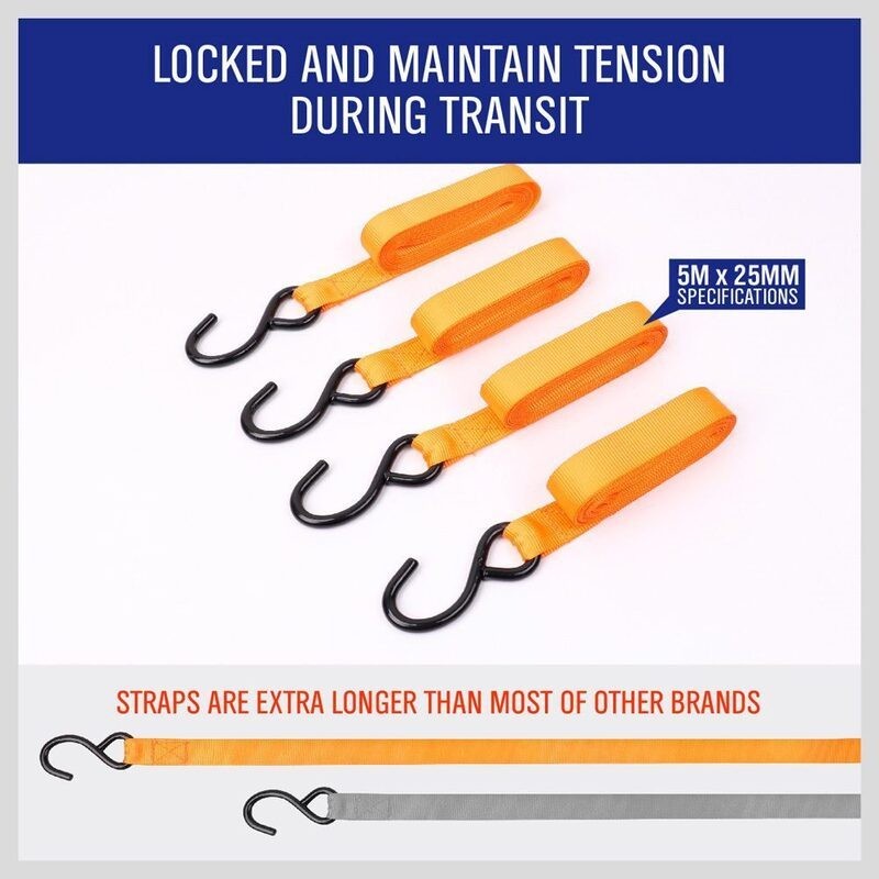 Ratchet Tie Down Strap Motorcycle Packing