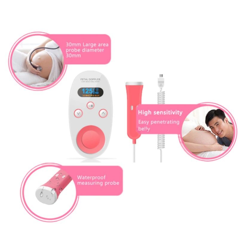 Fetal Doppler Ultrasound Baby Heartbeat Monitor