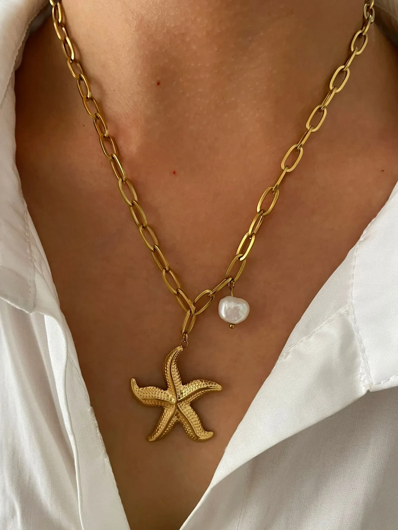 Ocean Wind Series Starfish Pendant