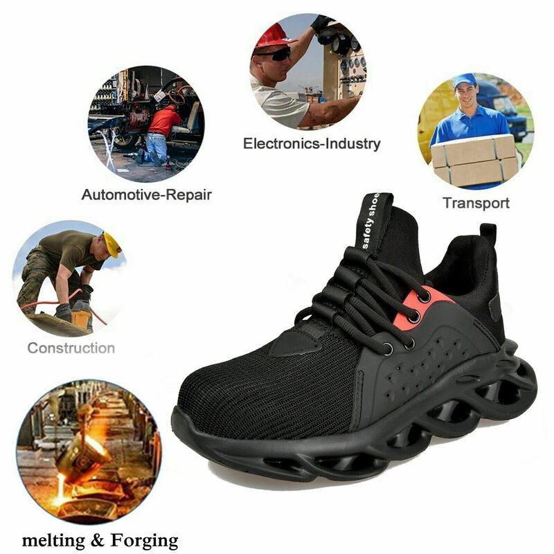 Steel Toe Shoes Work Boots Safety Sneakers Puncture Proof Waterproof Size 46