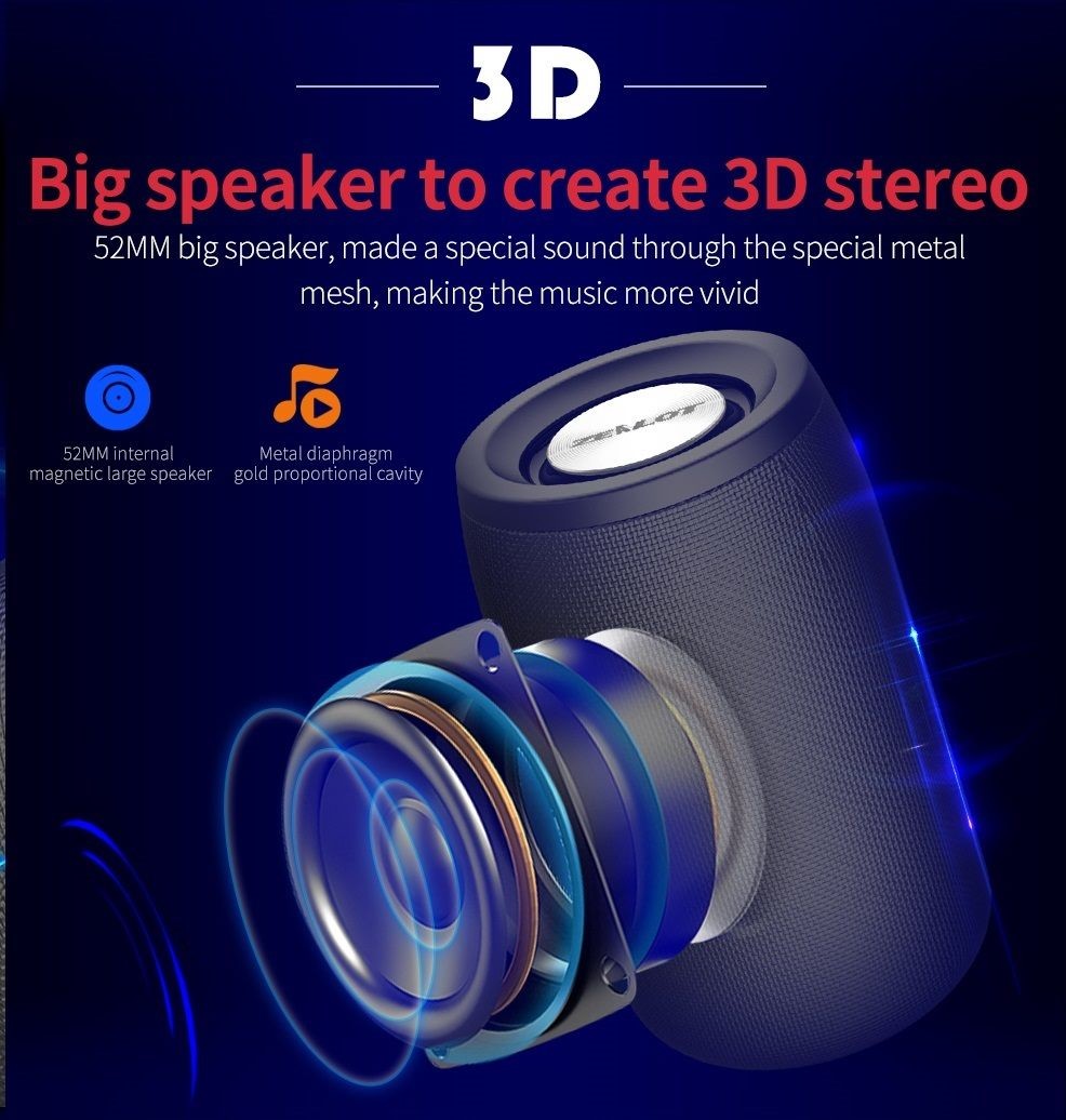 Speaker, Bluetooth speaker, S32, 8 Hours Playing, HiFi Sound