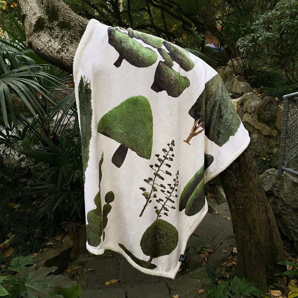 Forest Tree Blanket Flannel Anti-static Leisure Lunch Break