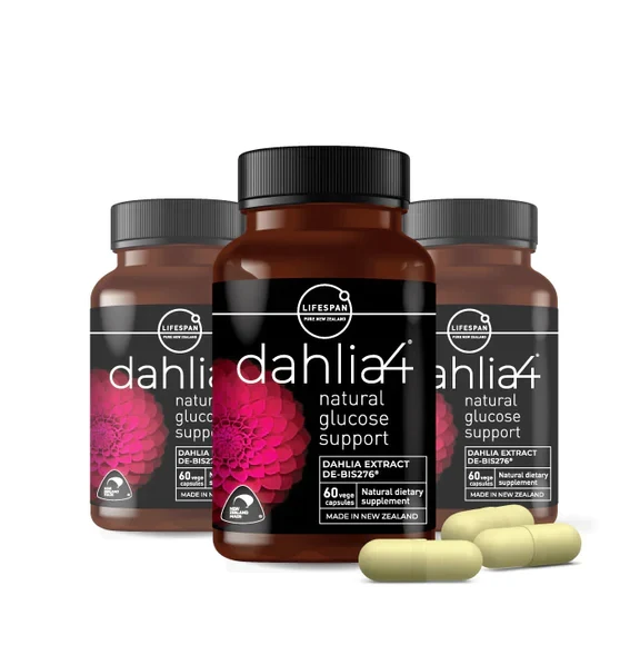 Dahlia4 Natural Glucose Support x 3 MULTIBUY. FREE SHIPPING