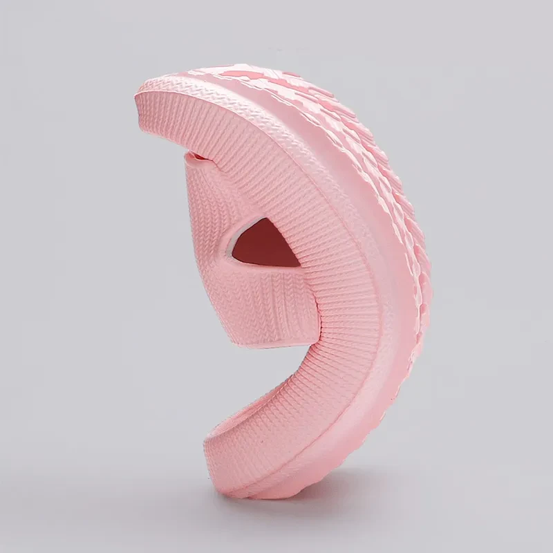 Summer EVA Slippers Solid Color Rhombus Stripe Anti-slip Slippers New Women's Home Shoes