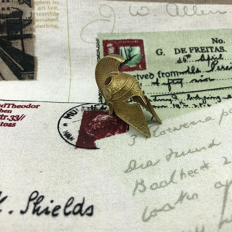 Spartan helmet pendant