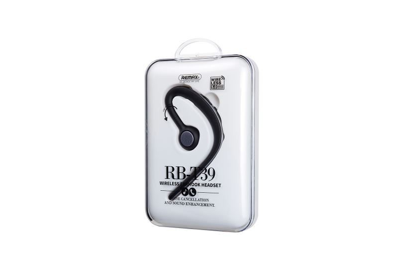 Wireless Earhook Headset For Noise-Reduced Calls, Remax Brand