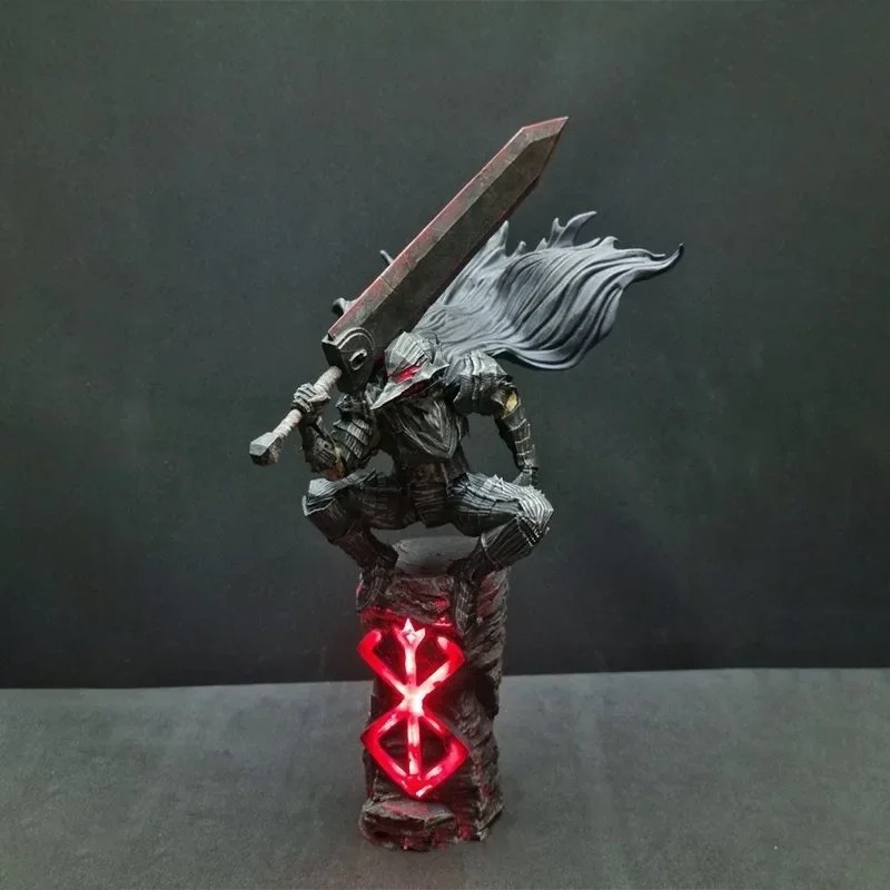 25cm Berserk Guts Action Figure Berserker Armor Black Swordsman Model