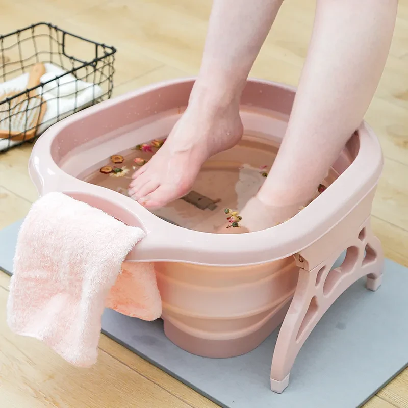 Foldable Foot Basin Foot Basin Leg Plastic Foot Basin Heat Preservation Portable Foot Basin Household Foot Basin