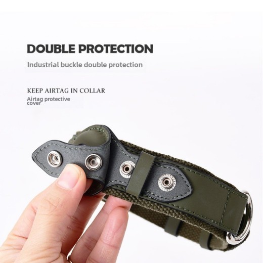 Apple Tracker Airtag Pet Collar Adjustable Dog Leash Collar Medium Large Dog Accessories Puppy Pet Supplies