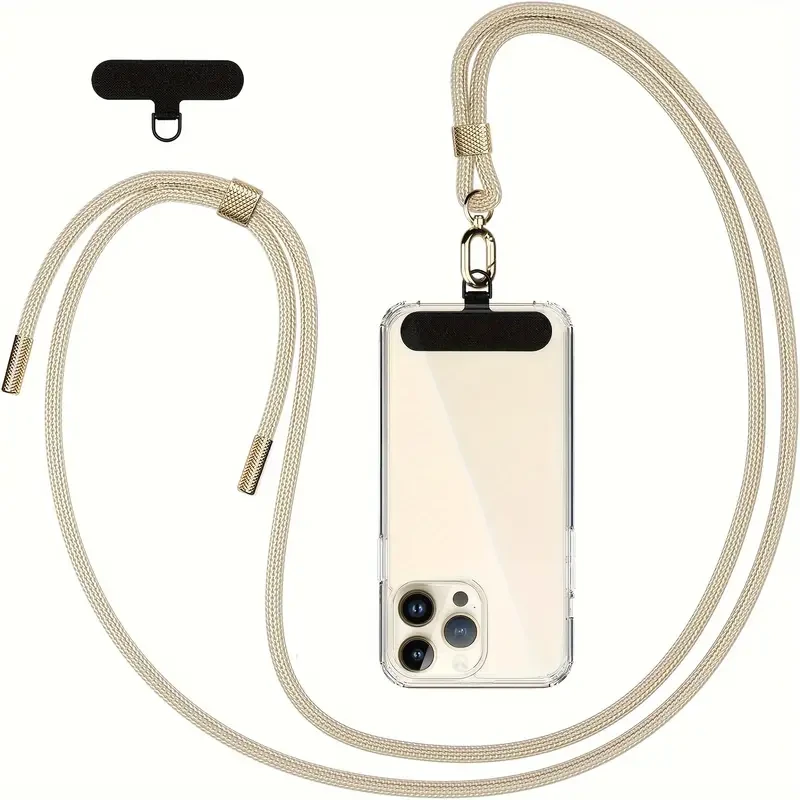 Universal Phone Lanyard - Securely Holds All Smartphones with 2 Adjustable Patches - Comfortable Wrist Strap for Universal Phone Case Compatibility
