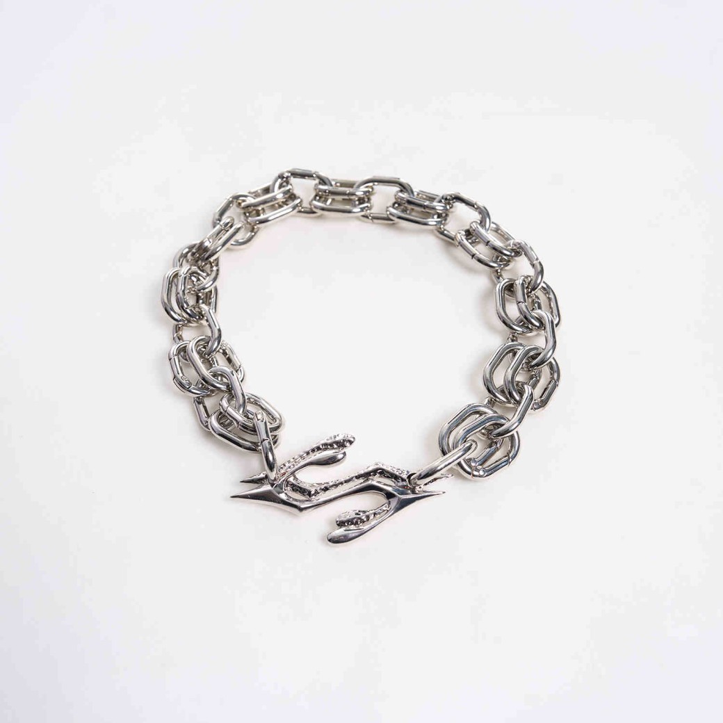 Niche Titanium Steel Necklace Men's And Women's High-grade Double Ring Clavicle Chain