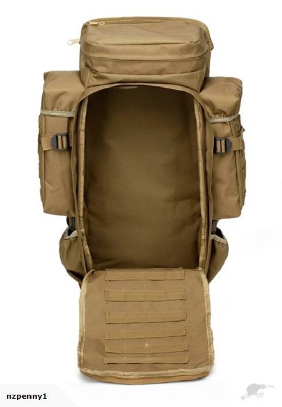 Military Tactical Bag Camping Backpack 50L Sandy Brown