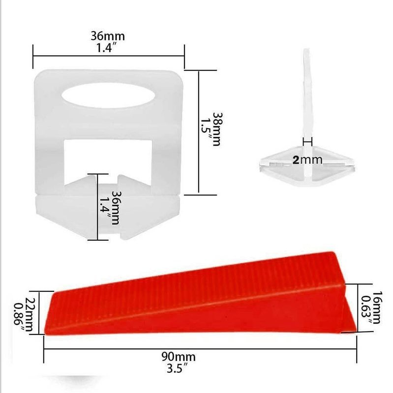Clips Tile Leveling System Kit Floor Wall Spacer Tiling Tool Set