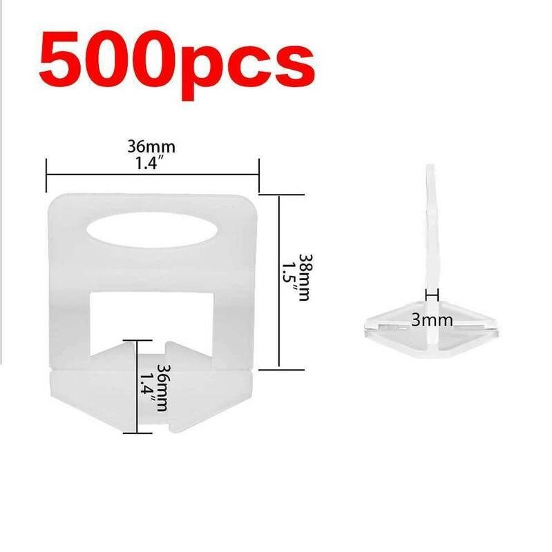 Clips Tile Leveling System Kit Floor Wall Spacer Tiling Tool Set 3mm