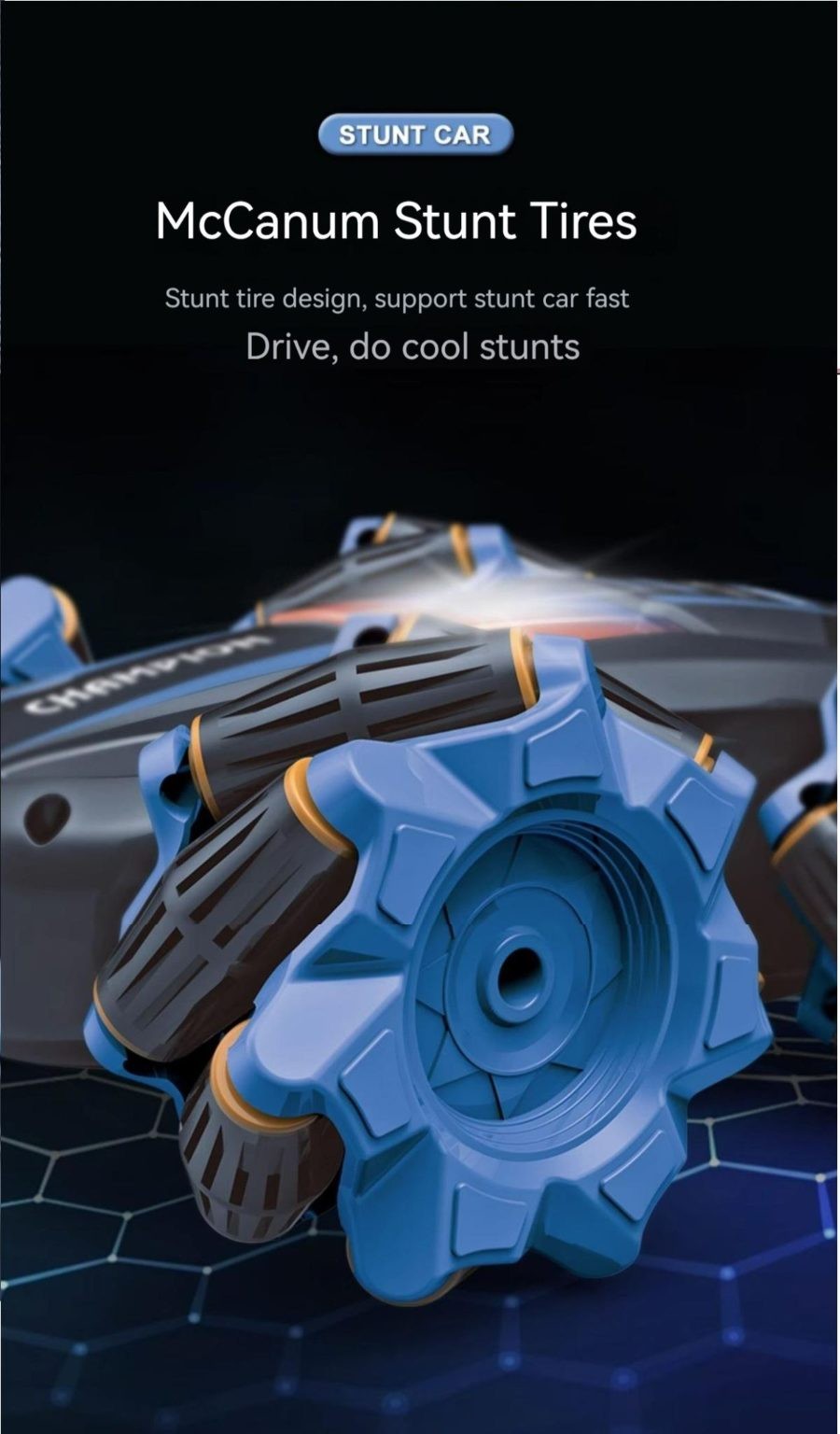 RC Car, RC Stunt car, 4 Wheel drive.