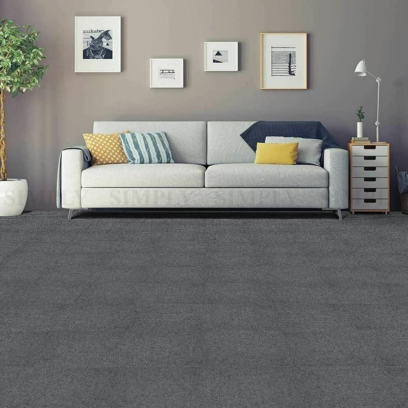 Carpet Tiles Mat Dark Grey 0.9KG Per Tile