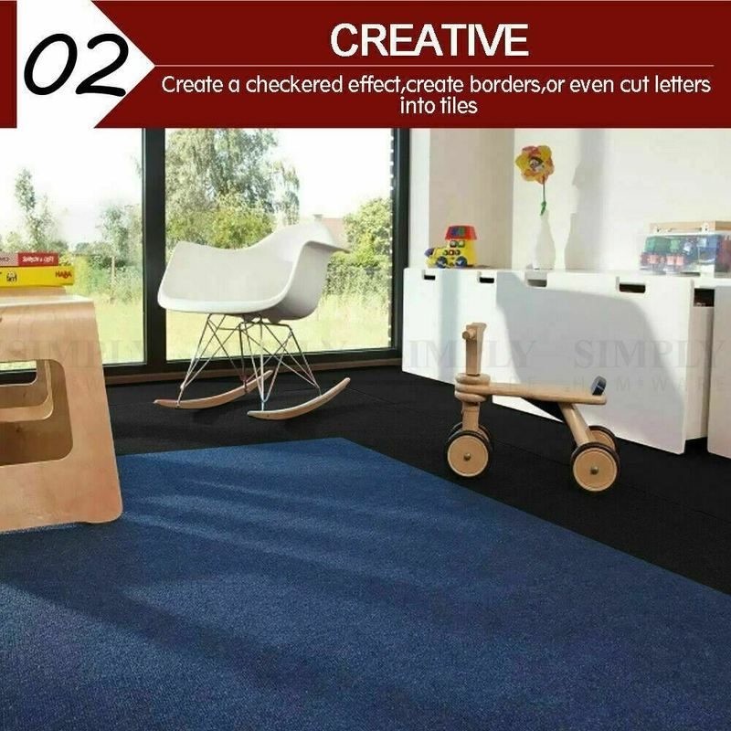 Carpet Tiles Mat Blue