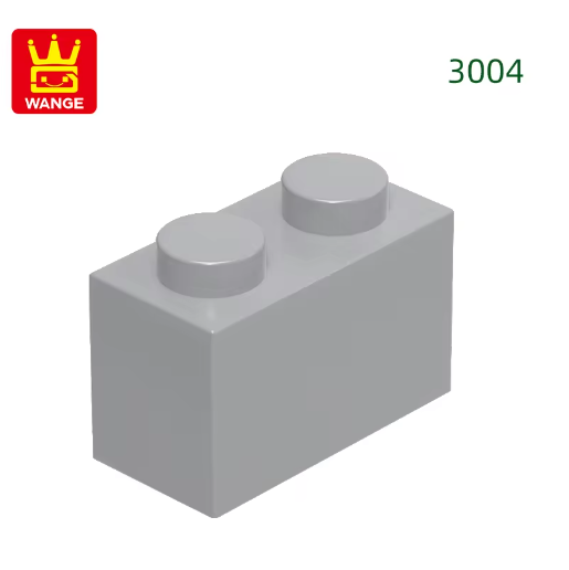 Wange 125Pcs/Lot 3004 1x2 Basic Building Blocks Moc Parts Compatible with Bricks DIY Construction Toys Children Assembly Gift