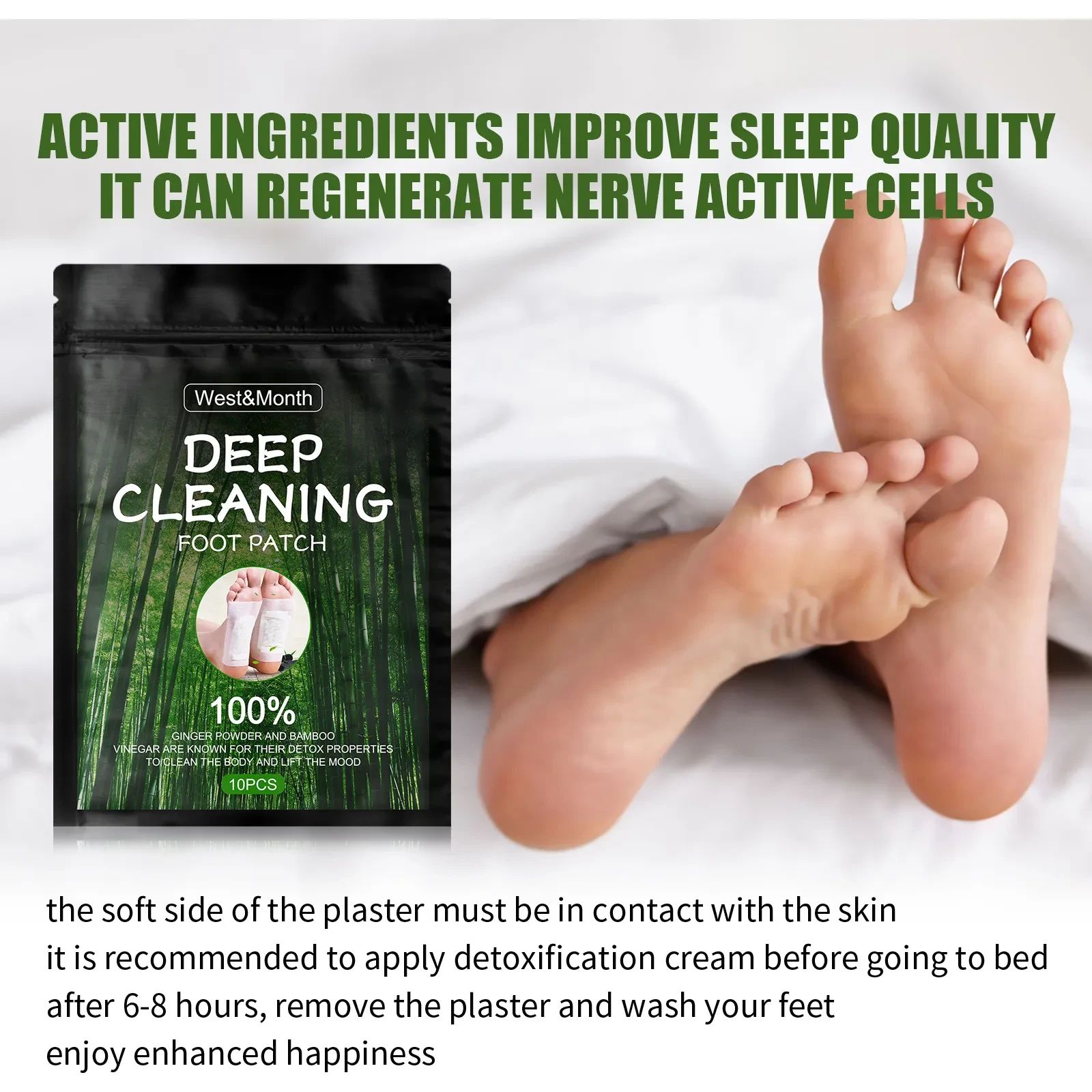 Wormwood Foot Patch Removes Foot Wetness And Helps Sleep Care