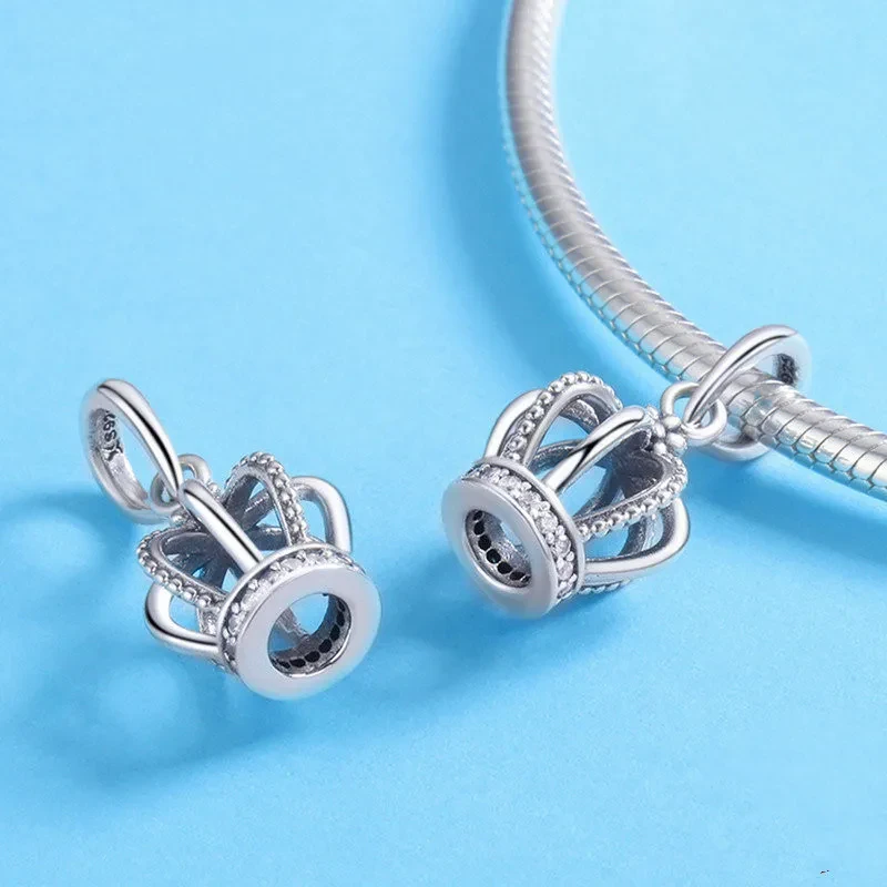 Elegant Crown Pendant DIY Accessories Charm Personality Necklace Pendant