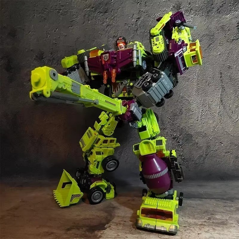 6 IN 1 NBK 42CM Devastator Toy Transformation KO Robot Car Combination Action Figure