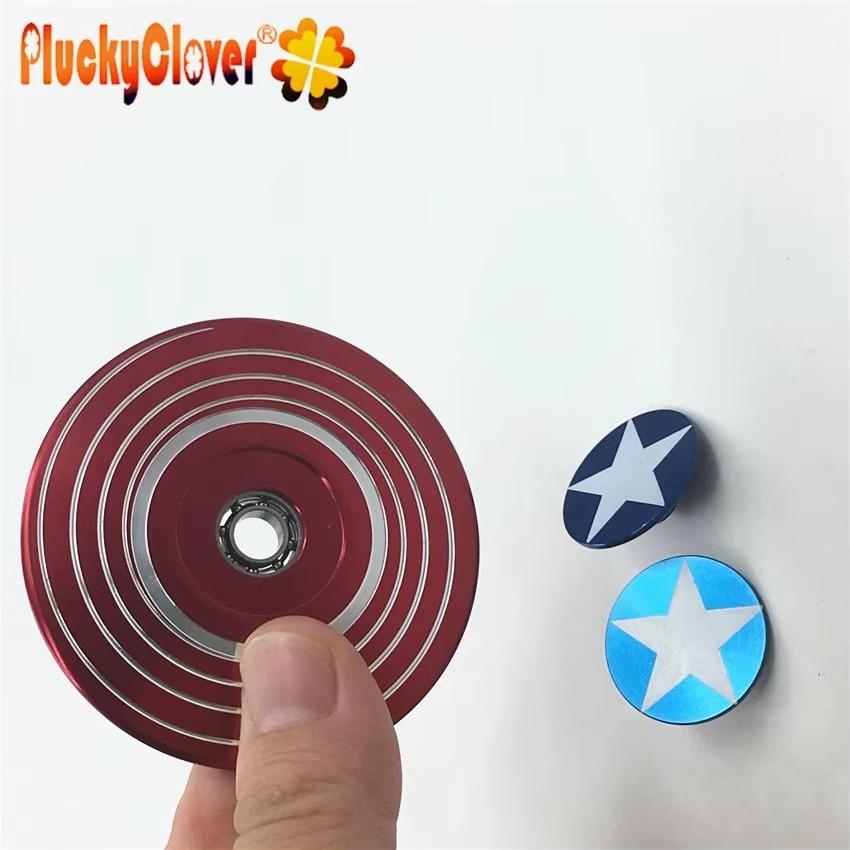 Captain America Hand Fidget Spinner Metal Superheroes Metallic Gyro