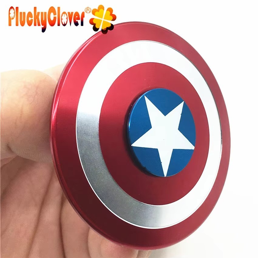 Captain America Hand Fidget Spinner Metal Superheroes Metallic Gyro