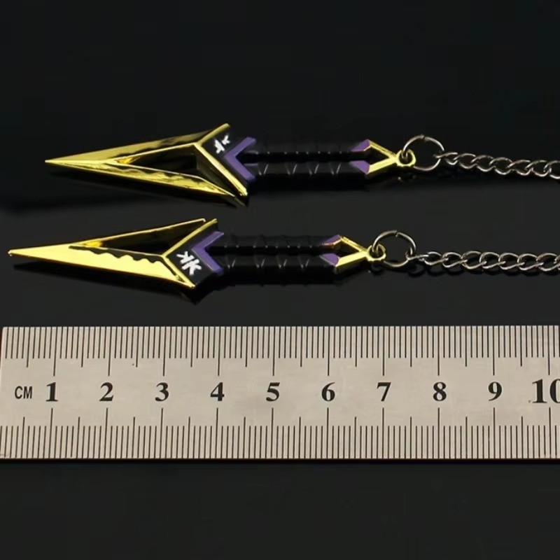 7cm Kuronami No Yaiba Golden Color A Pair