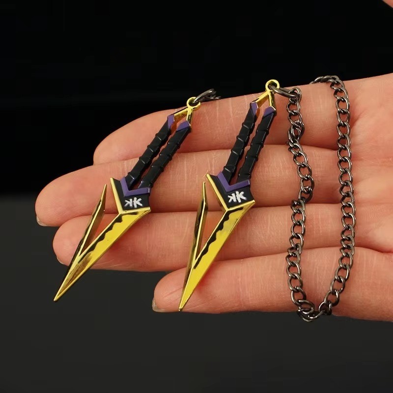 7cm Kuronami No Yaiba Golden Color A Pair