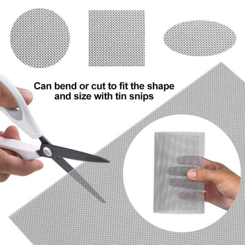 6pcs Metal Mesh Screen Sheets Steel Filter Plates