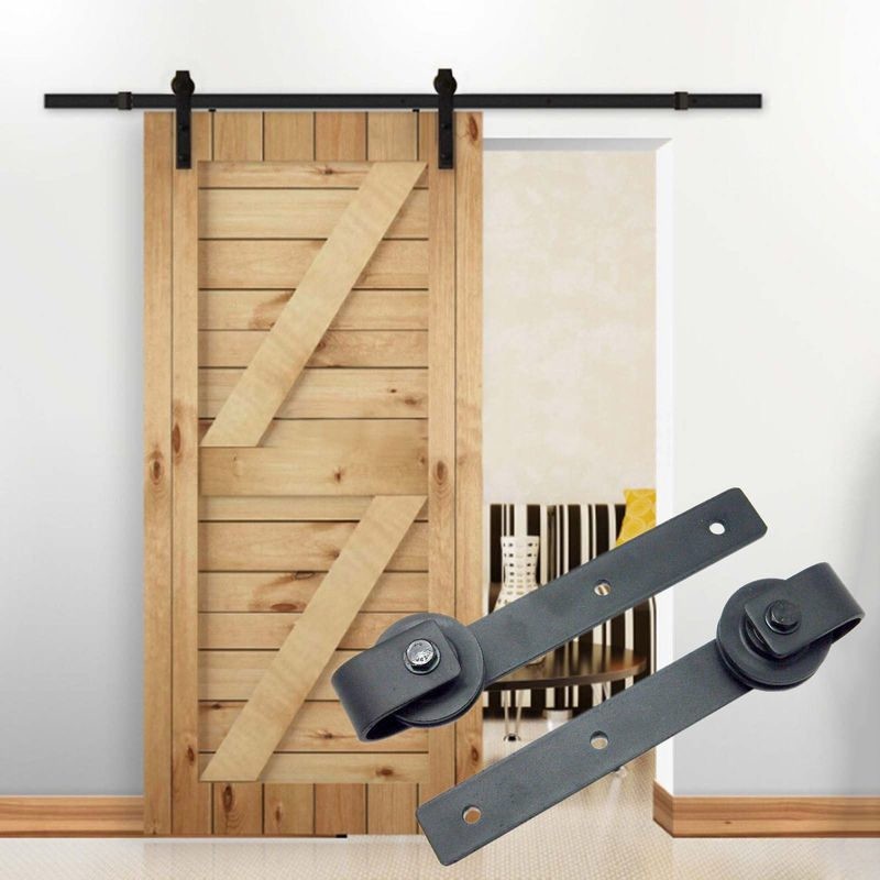 Barn Door Hardware Sliding Door Track 2.44M