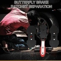 Brake piston compressor wrench