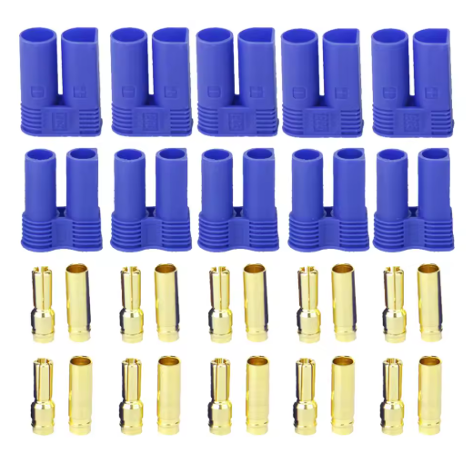 5 Pairs of EC5 Banana Plug Bullet Connector Female+Male for RC ESC LIPO Battery/Motor