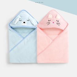 Cartoon Animal Baby Bath Towels  Soft, Cozy, and Fun Bath Time Essential