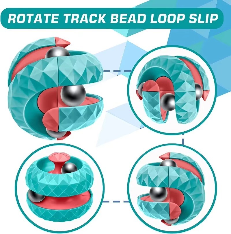 Decompression Toy Children Orbit Ball Cube Anti Stress Sensory Fidget Toys for Kids