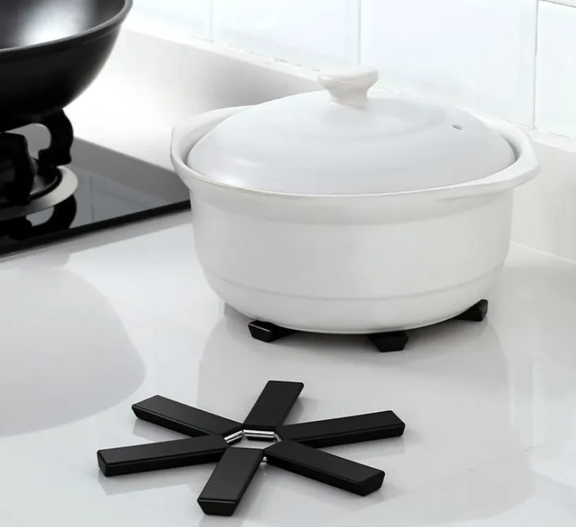 Household Dining Table Folding Heat Proof Mat Anti-scald Placemat Potholder Bowl Mat Casserole Heat Proof Mat High Temperature Resistance