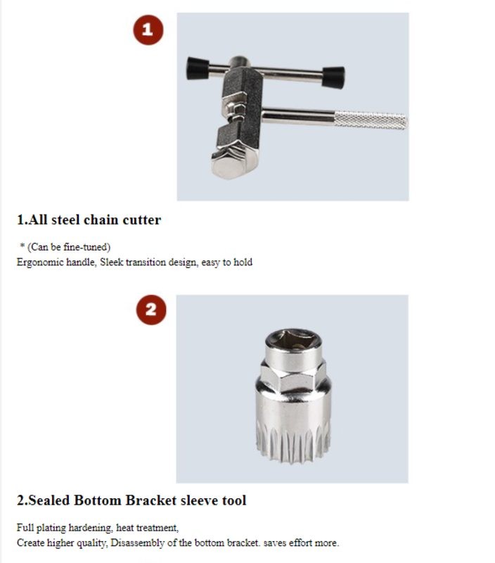 Bicycle Repair Tools Set Kit Bike Accessories