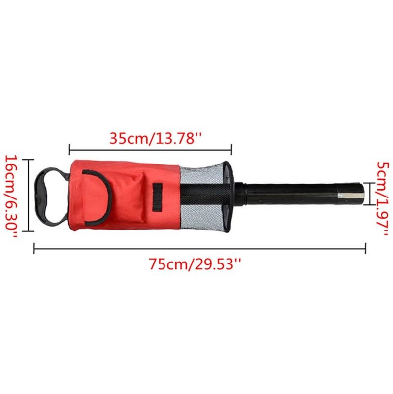 Golf Ball Retriever Golf Ball Picker Pocket Storage Bag