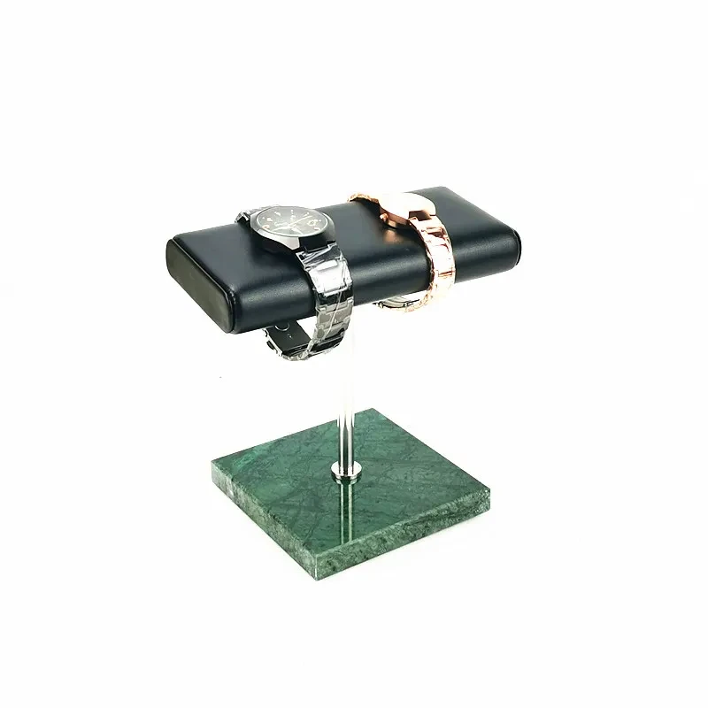 New Style Watch Display Stand Watch Display Stand Marble Base Watch Stand Pu Leather Watch Stand Soft Decoration