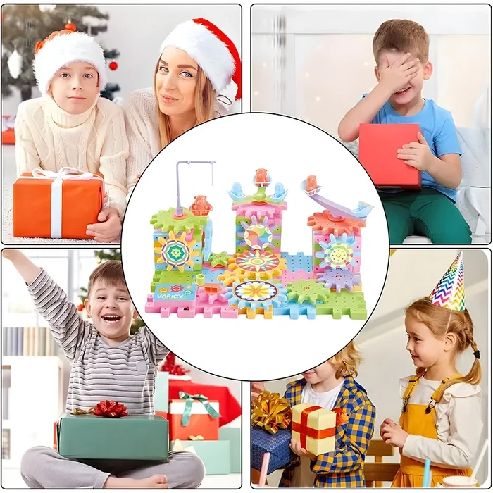 Educational STEM Electric Gears Blocks Toy