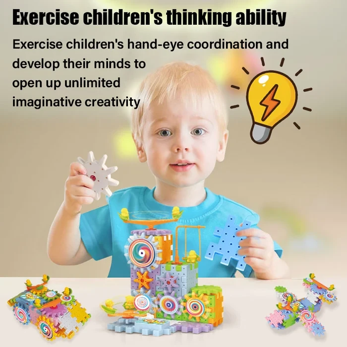 Educational STEM Electric Gears Blocks Toy