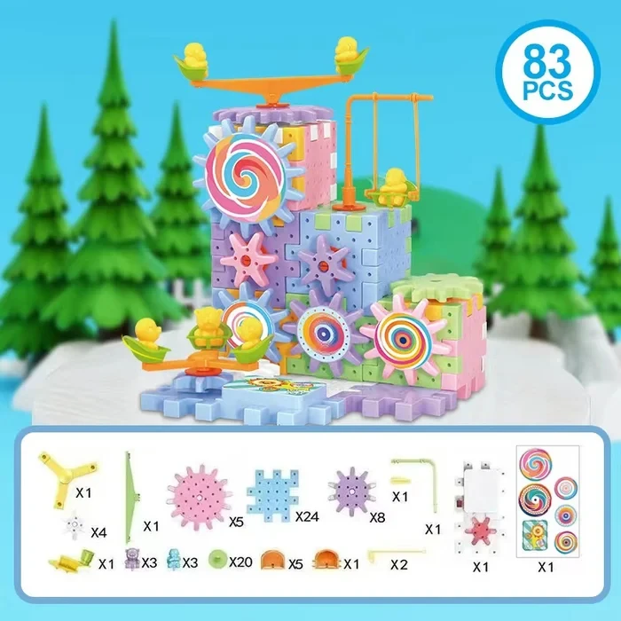 Educational STEM Electric Gears Blocks Toy