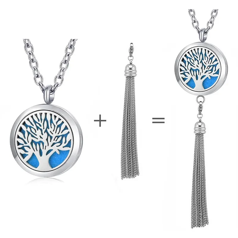 Stainless steel tassel pendant