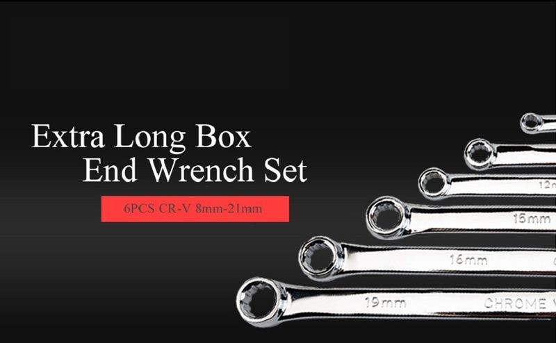 Extra Long Double Ring Spanner Wrench Set